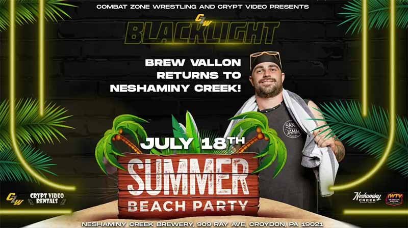 Brew Vallon returns to Neshaminy Creek when we present Blacklight THIS Saturday night at 7PM - Tix on sale now or watch online at IWTV