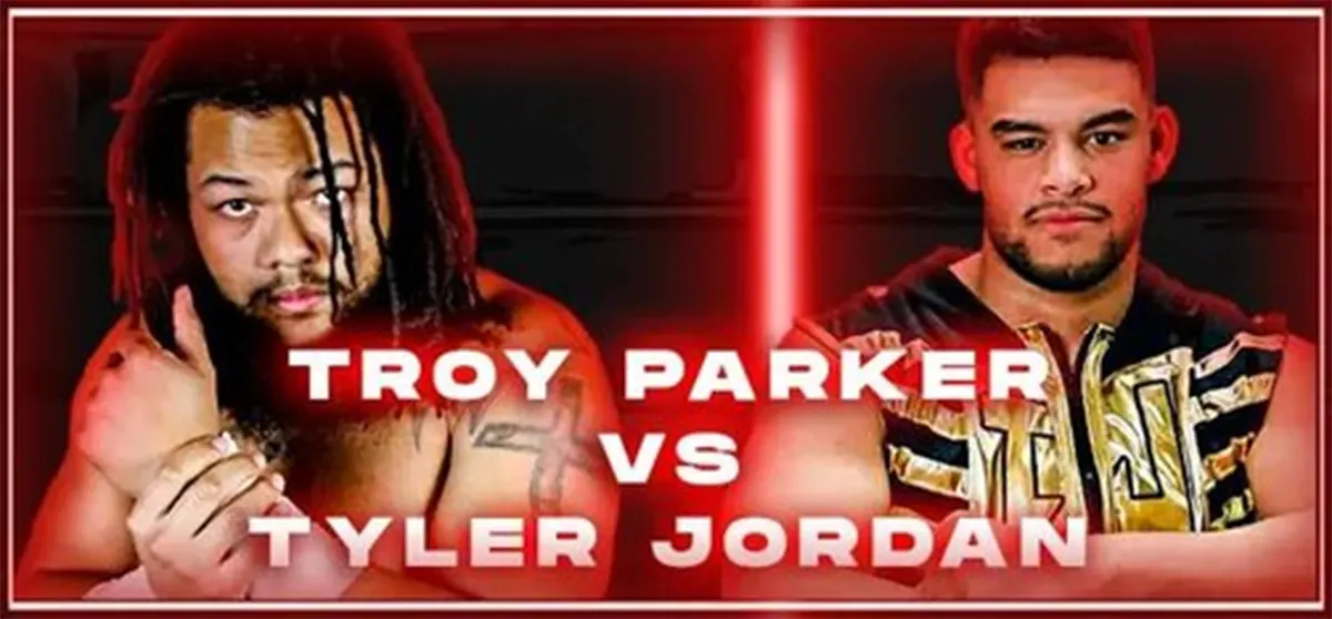 TROY PARKER fights TYLER JORDAN at CZW's Blacklight on March 21st at Neshaminy Creek Brew Co - Tix on sale now