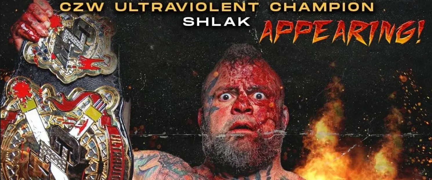CZW Ultraviolemt Champ Shlak appears at Devil Deals In Death - Get Your Tickets Now