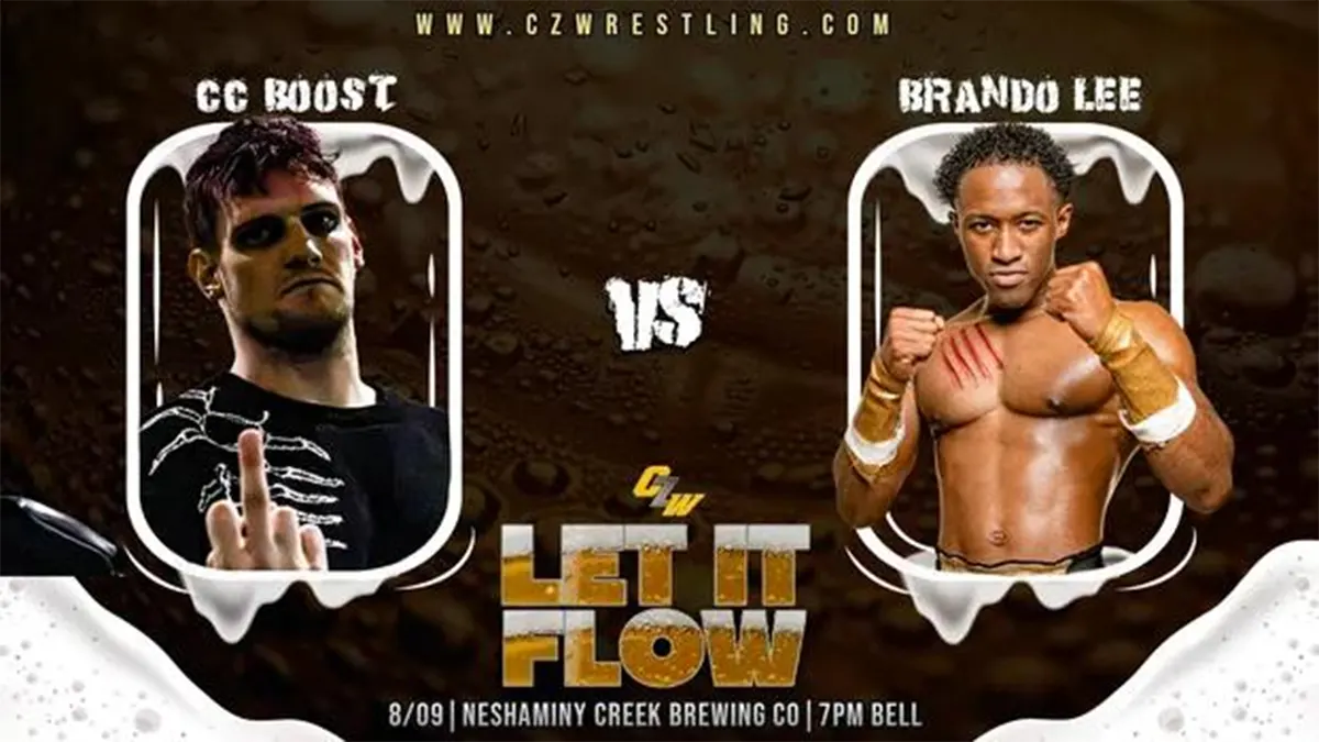 CC Boost meets Brando Lee at CZW's Let It Flow on August 9th - Tix on sale now!