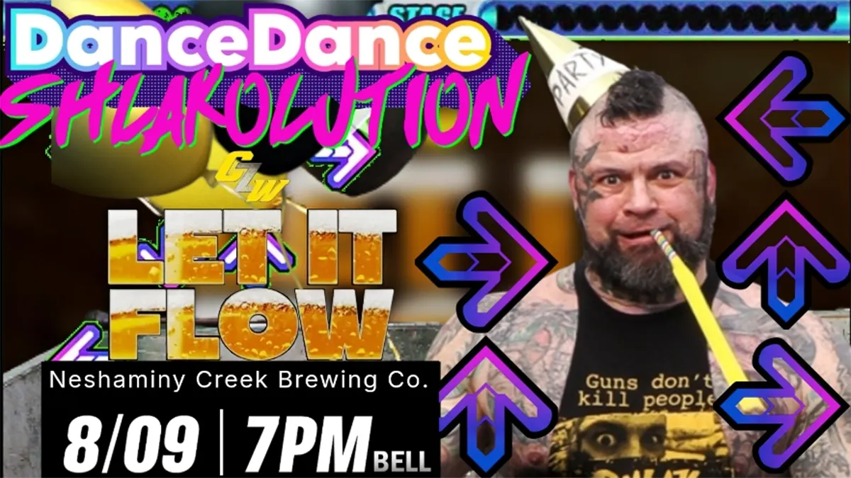 Dance Dance Shlakolution continues at CZW's Let It Flow on August 9th - Tix on sale now!
