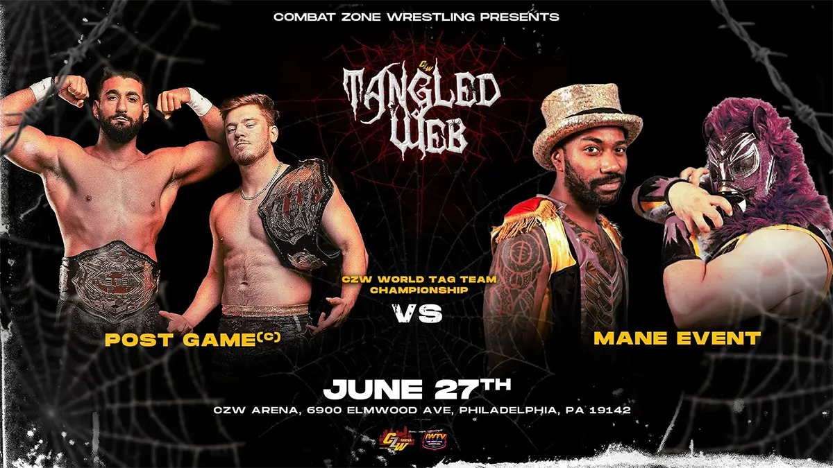 Post Game defends their tag-team belts against Mane Event