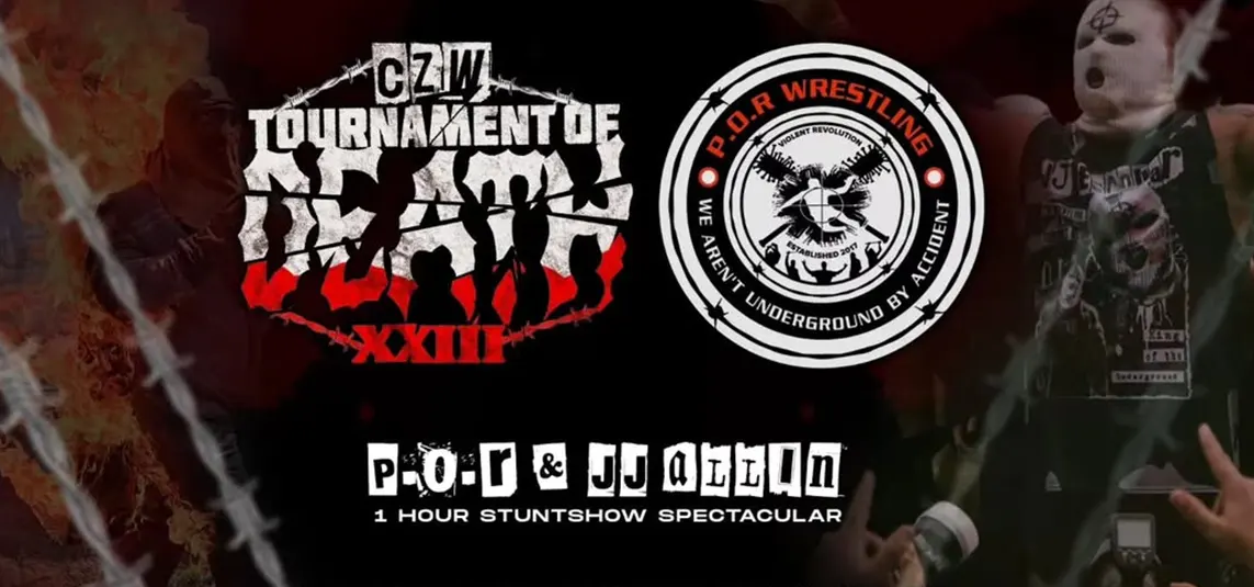 11:30AM - 12:30PM : 1 Hour Stunt Show Spectacular with P.O.R Wrestling and JJ Allin - $20 add-on