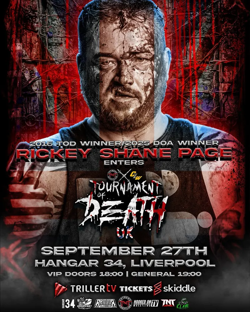 Rickey Shane Page enters TOD UK - September 27, 2026