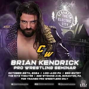 Brian Kendrick Pro Wrestling seminar - October 26th from 1PM to 4PM