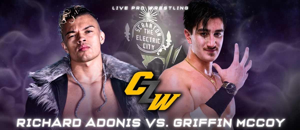 Richard Adonis Vs. Griffin McCoy at CZW: 570 | Ritz Theater in Scranton PA | Oct 26 at 7PM - Tix on sale now!