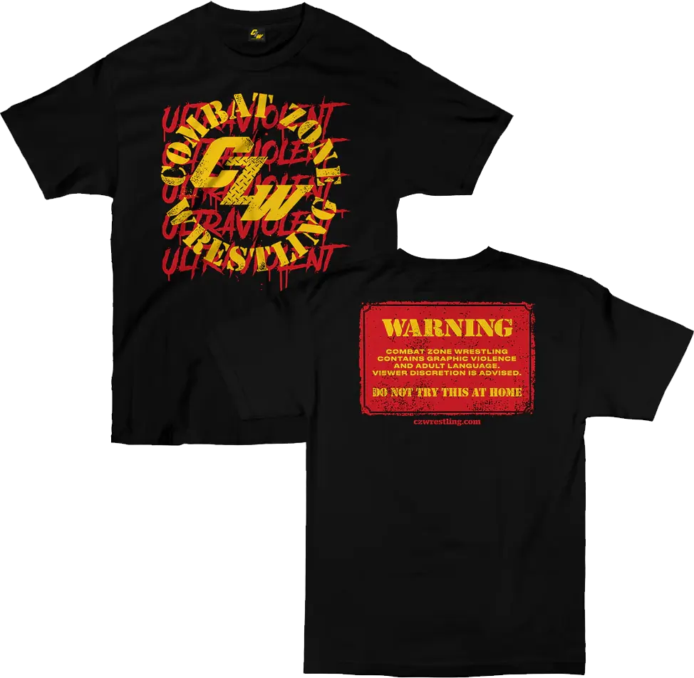 CZW 'Warning' T-Shirt